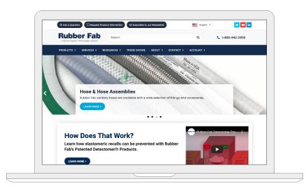 New Rubber Fab Website Developement